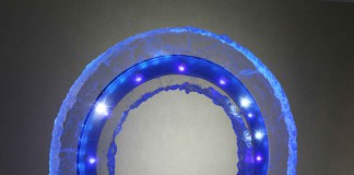 Alainpers blue ring clock