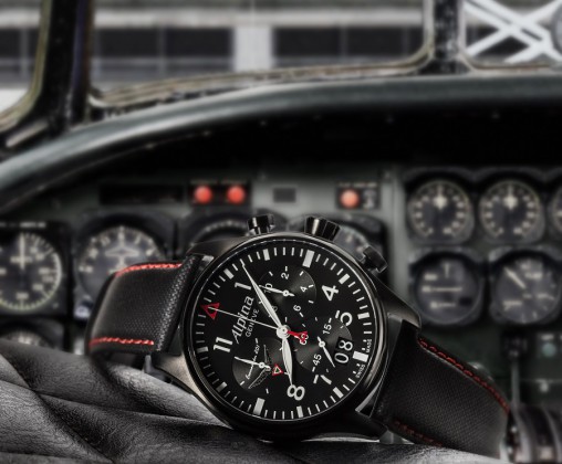 Startimer Pilot Chronograph Big Date « Escuadrón 201 » Alpina