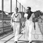 Pat Hughes (à gauche) et Fred Perry (à droite) en 1934