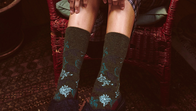 Chaussettes femme Poler x Stance