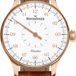 meistersinger circularis 18 carats cadran blanc