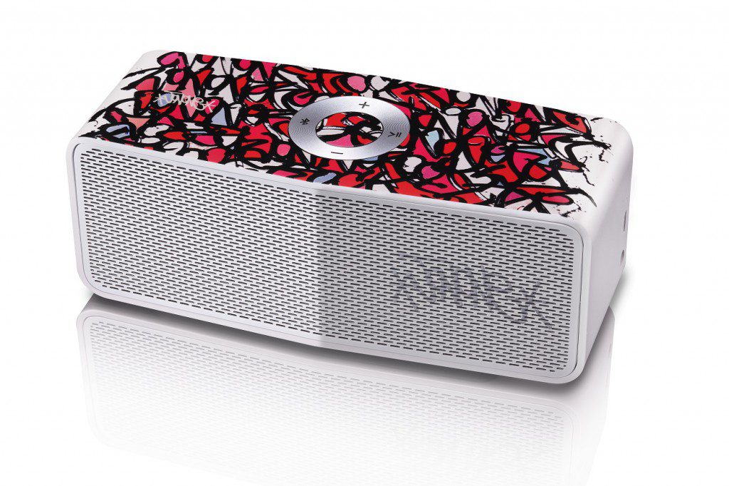 LG x JonOne Enceintes Portable P5 Rouge et rose