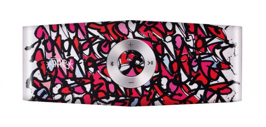 LG x JonOne Enceintes Portable P5 Rouge et rose