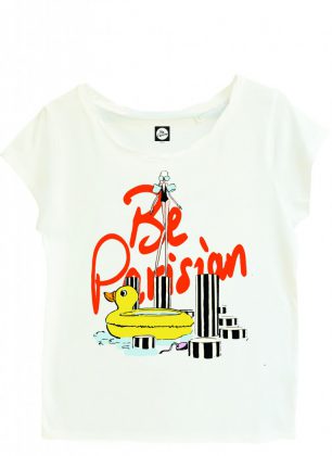 T-shirt Blanc Be Parisian Le Bon Marché