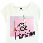 TSHIRT BLANC_BE PARISIAN_LBM PARIS_EIFFEL PARACHUTE