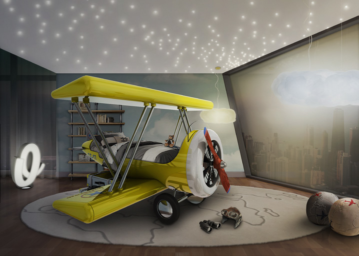 Flytastic, une idée original par Circu: un lit en forme d'avion