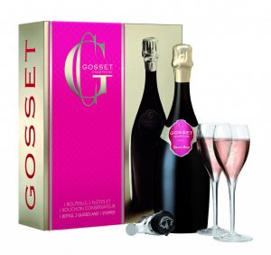 Coffret Saint-Valentin Champagne GOSSET Grand Rosé (75 cl)