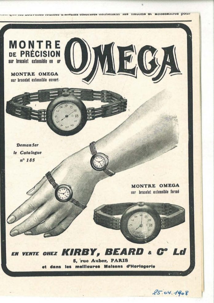 1908 advertisement from Kirby Beard & Co Paris