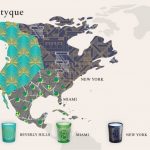 diptyque – carte monde bougies villes