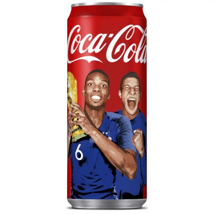 canette-coca-cola-mbappé-pogba-équipe-de-france-champion du monde 2018