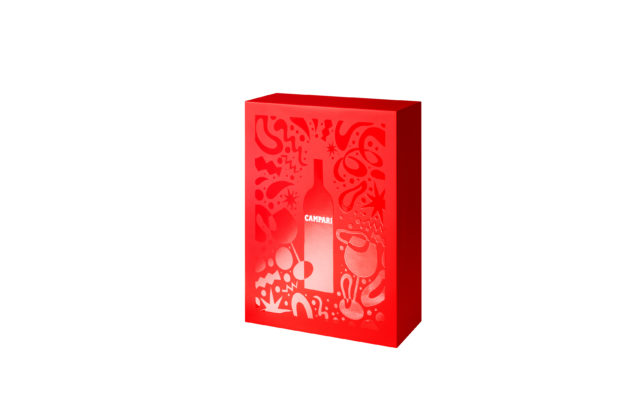 Coffret collector Campari X Quentin Monge vertical fermé