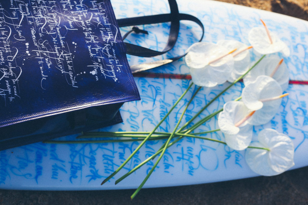 Tote Bag et Planche de Surf Duren X Nicolas Ouchenir