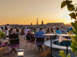 rooftop Paris coucher de soleil