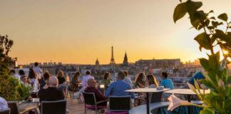 rooftop Paris coucher de soleil