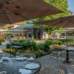 Restaurant La Table du Château – Terrasse at Sunset copie